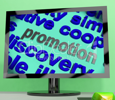 Promotion Word Means Advertising Campaign Or Special Deal