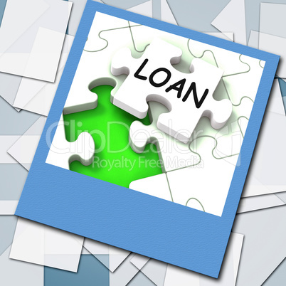 Loan Photo Shows Online Financing And Lending