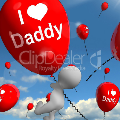 I Love Daddy Balloons Shows Affectionate Feelings for Dad