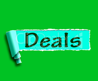 Deals Word Shows Online Offers Bargains And Promotions