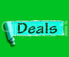 Deals Word Shows Online Offers Bargains And Promotions