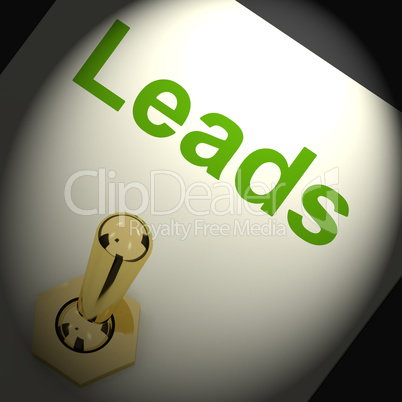 Leads Switch Means Lead Generation Or Sales