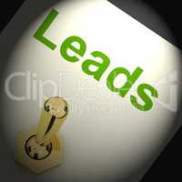 Leads Switch Means Lead Generation Or Sales