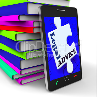 Legal Advice Smartphone Means Lawyer Assistance Internet