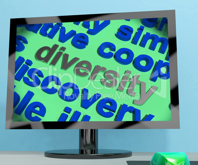 Diversity Word Screen Means Cultural And Ethnic Differences