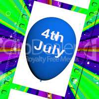 Fourth of July Balloon Shows Independence Spirit and Promotion