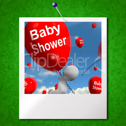 Baby Shower Balloons Photo Shows Cheerful Parties and Festivitie