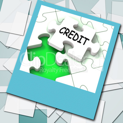 Credit Photo Means Loans Financing  Or Borrowed Money