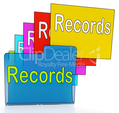 Records Folders Shows Files Reports Or Evidence