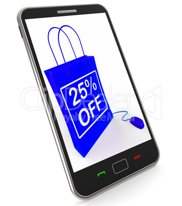 Twenty-five Percent Off Phone Shows Reductions in Price