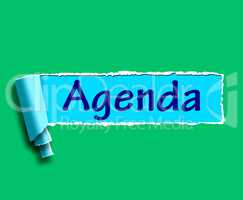 Agenda Word Means Online Schedule Or Timetable