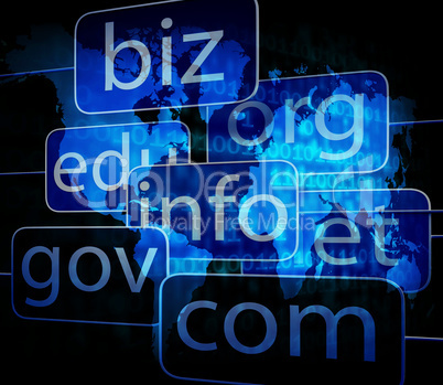 biz com net shows websites internet and seo