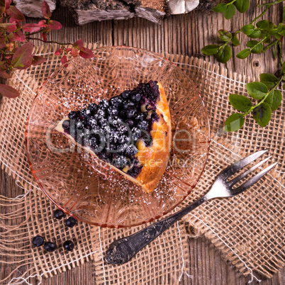 Cheesecake blueberries