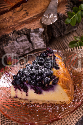 Cheesecake blueberries