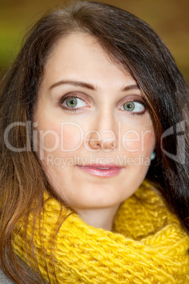 Young woman in autumnal nature