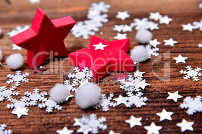 Weihnachten Holz Hintergrund Sterne