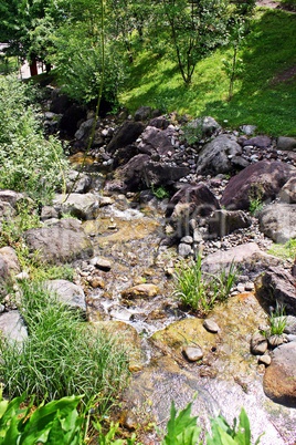 Wildbach in den Alpen