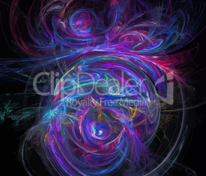 digital fractal Vector Illustration