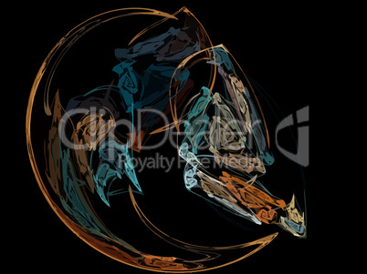Vector Illustration of digital fractal Vector Illustration of digital fractal