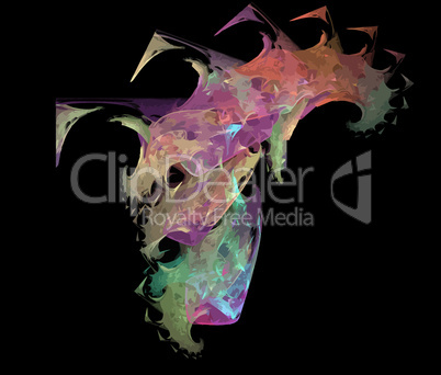 digital fractal Vector Illustration