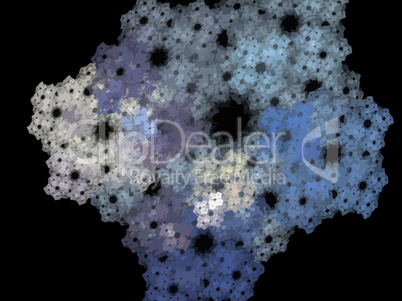 Vector Illustration of digital fractal