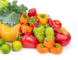 Assortment fresh fruit and vegetables