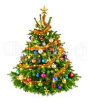Perfekter bunter Weihnachtsbaum