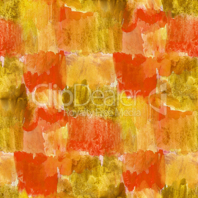 seamless yellow, brown circle background  watercolor color water orange abstract art