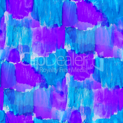 seamless background watercolor blue purple square smear brush color water abstract art