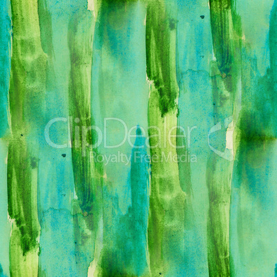 seamless background watercolor green stripes smear brush color water abstract art