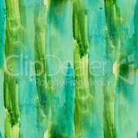 seamless background watercolor green stripes smear brush color water abstract art