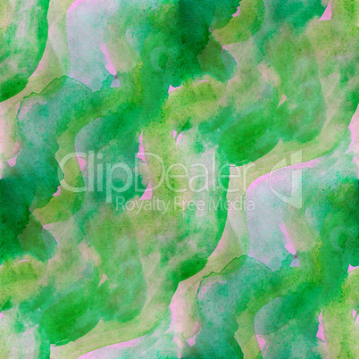 seamless background watercolor pink green smear brush color water abstract art