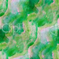 seamless background watercolor pink green smear brush color water abstract art
