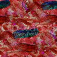 seamless background watercolor Picasso Red Style brush color water abstract art