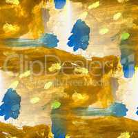 seamless background watercolor blue brown brush color water abstract art