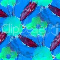 seamless blue purple flower background  watercolor brush color water abstract art