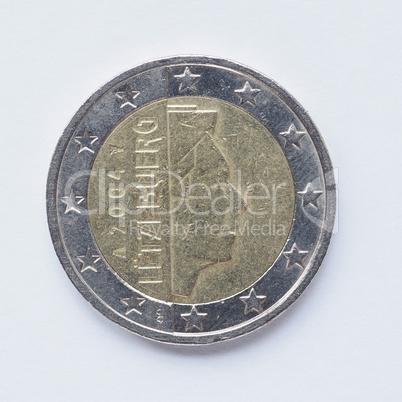 Luxembourg 2 Euro coin