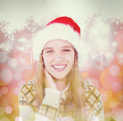 Composite image of happy  hipster smiling at camera