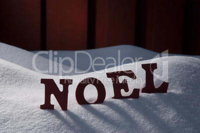 Card With Snow And Word Noel Mean Christmas Card With Snow And Word Noel Mean Christmas