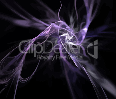 image of one Digital Fractal on Black Color image of one Digital Fractal on Black Color