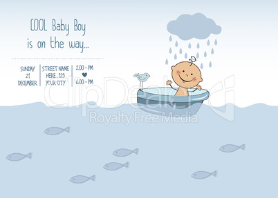 baby boy shower card