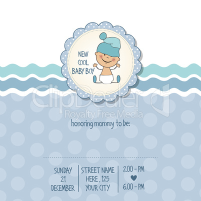 baby boy shower card