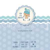 baby boy shower card