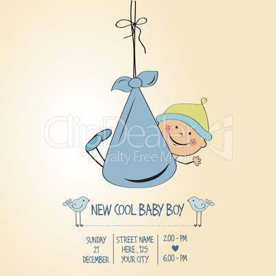 baby boy shower card