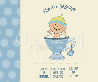 baby boy shower card