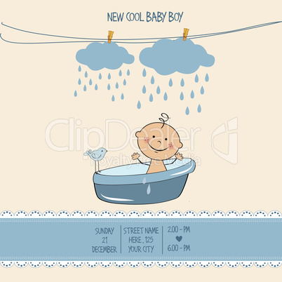 baby boy shower card