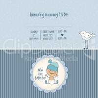 baby boy shower card