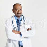 Mature Indian doctor portrait