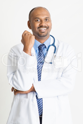 Happy Mature Indian doctor