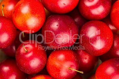 Ripe Plums Background